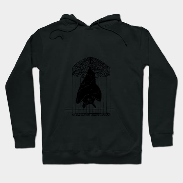 Bat in a Cage Hoodie by ogfx